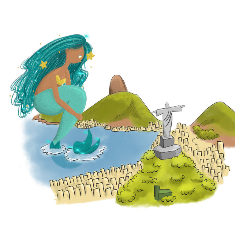 A mermaid in Rio